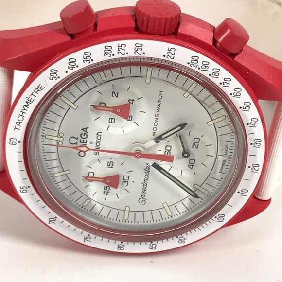 Swatch SO33R100 OMEGA collaboration Moon Swatch MISSION TO MARS Mars Wristwatch main image 5